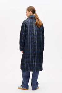 Baum Und Pferdgarten Deana Navy Check Coat - The Mercantile London