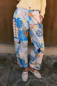 Sophie + Lucie Mar Beach Blue Trousers - The Mercantile London