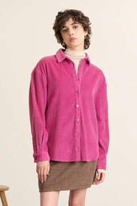 Garance Ben Bright Rose Corduroy Shirt - The Mercantile London