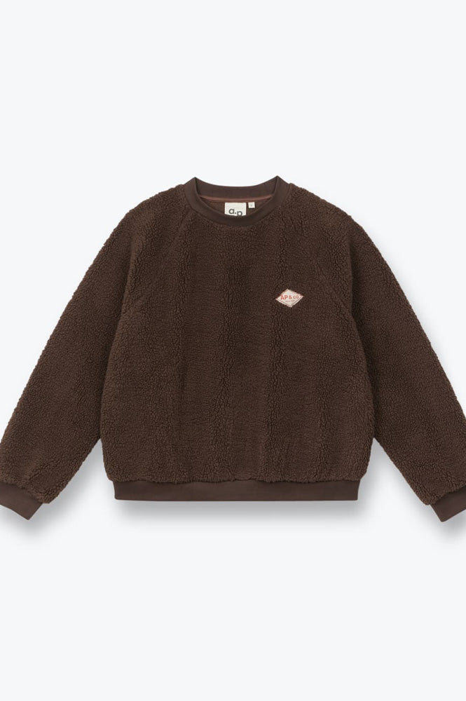 A.P Guillaumine Brown Sherpa Sweatshirt - The Mercantile London