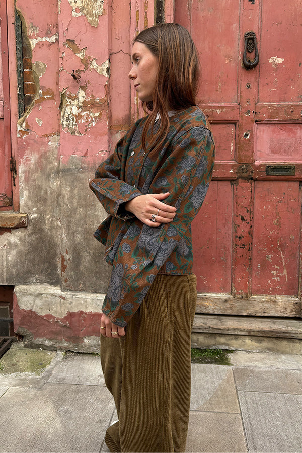 The Tiny Big Sister Roses Denim Jacket - The Mercantile London