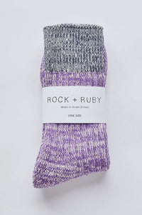 Rock + Ruby Elsie Purple Haze Cotton Socks - The Mercantile London