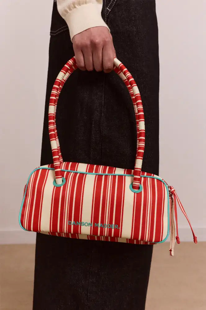 Damson Madder Renne Cherry Deck Chair Stripe Bowler Bag - The Mercantile London