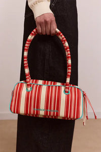 Damson Madder Renne Cherry Deck Chair Stripe Bowler Bag - The Mercantile London