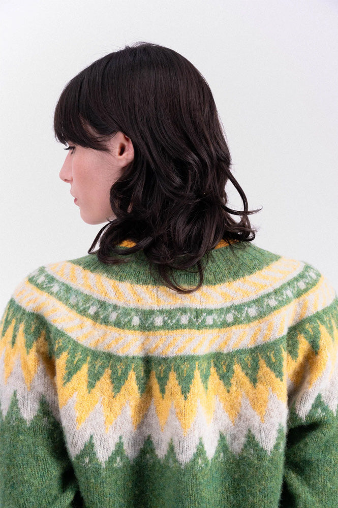 Howlin' Broken Flowers Mossy Knitted Jumper - The Mercantile London