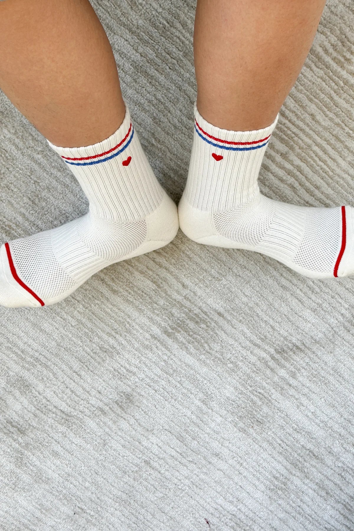 Le Bon Shoppe Embroidered Milk Boyfriend Socks