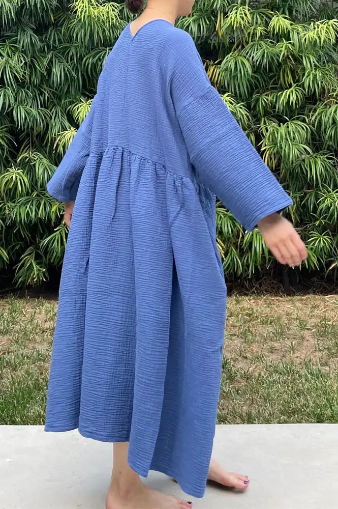 April Meets October Ocean Blue Picnic Dress