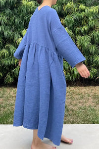 April Meets October Ocean Blue Picnic Dress