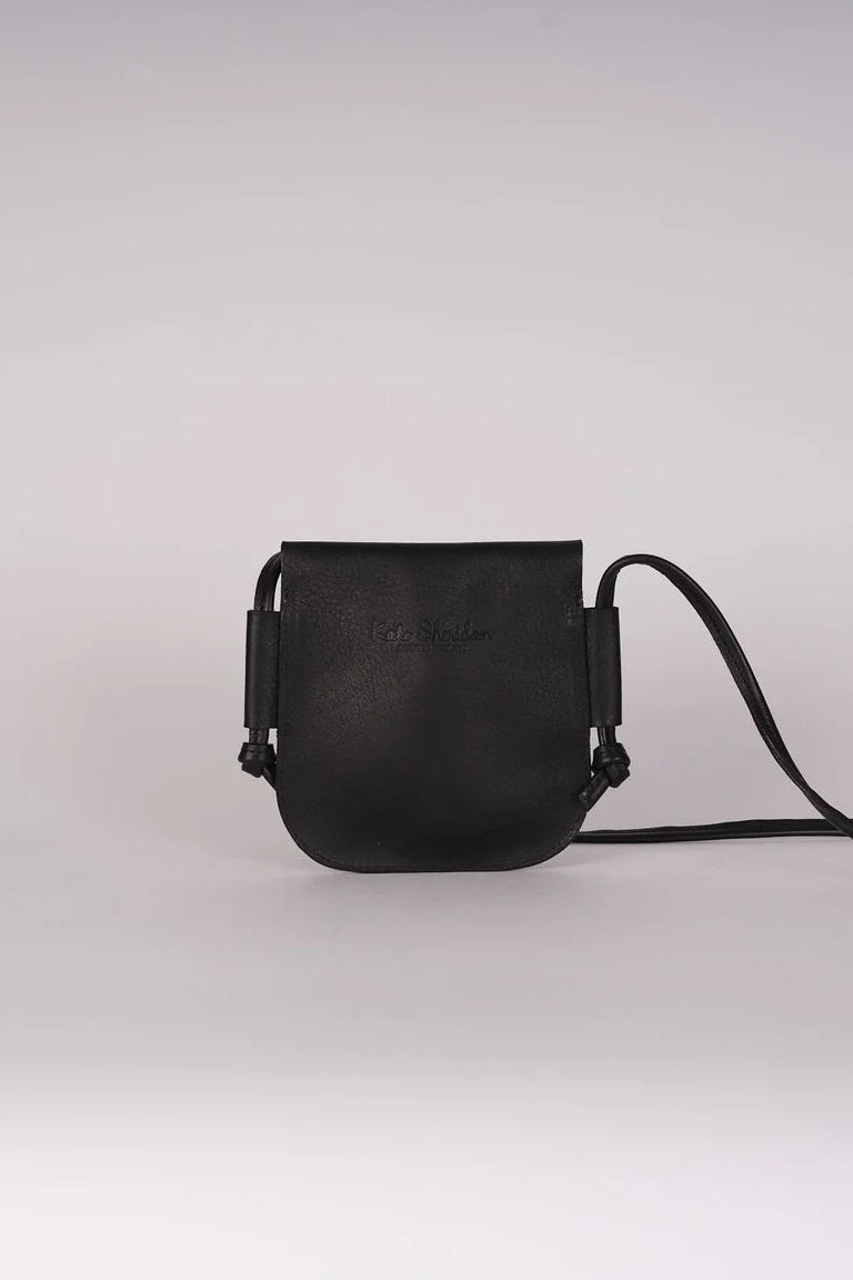 Kate Sheridan Mini Black Ribbon Bag
