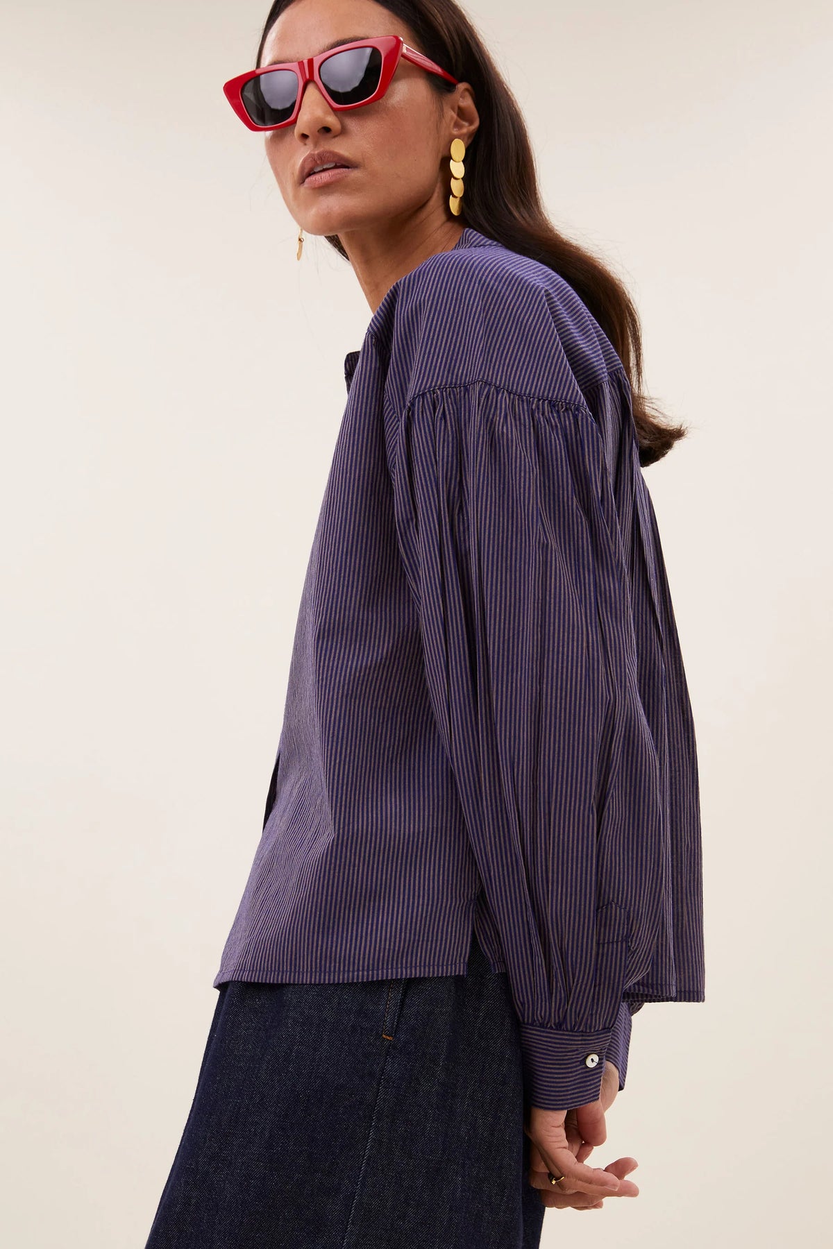By-Bar Ella Tulsi Stripe Blouse
