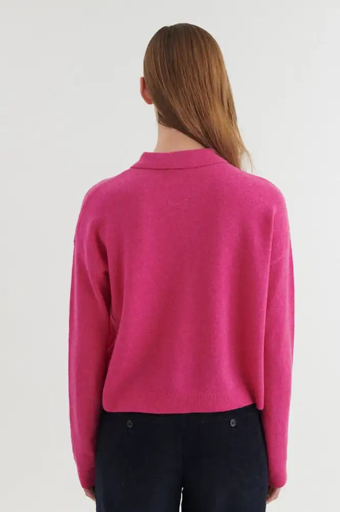 Basic Apparel Purple Orchid Knitted Polo