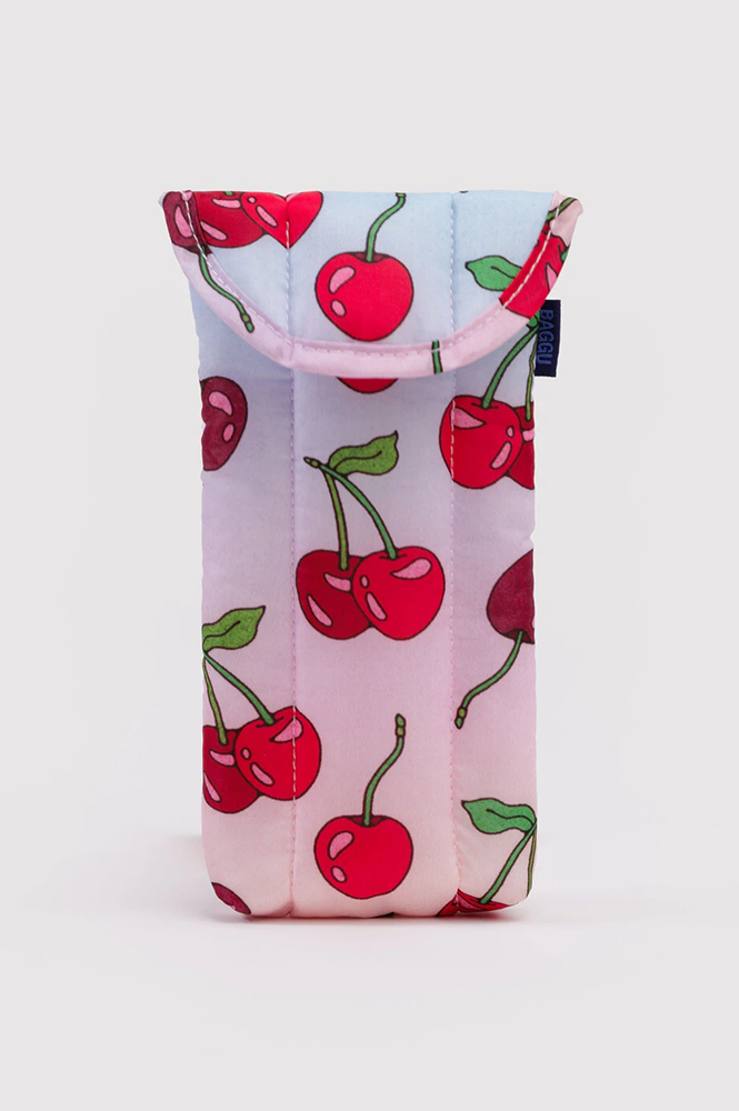 Baggu Cherries Puffy Glasses Sleeve - The Mercantile London