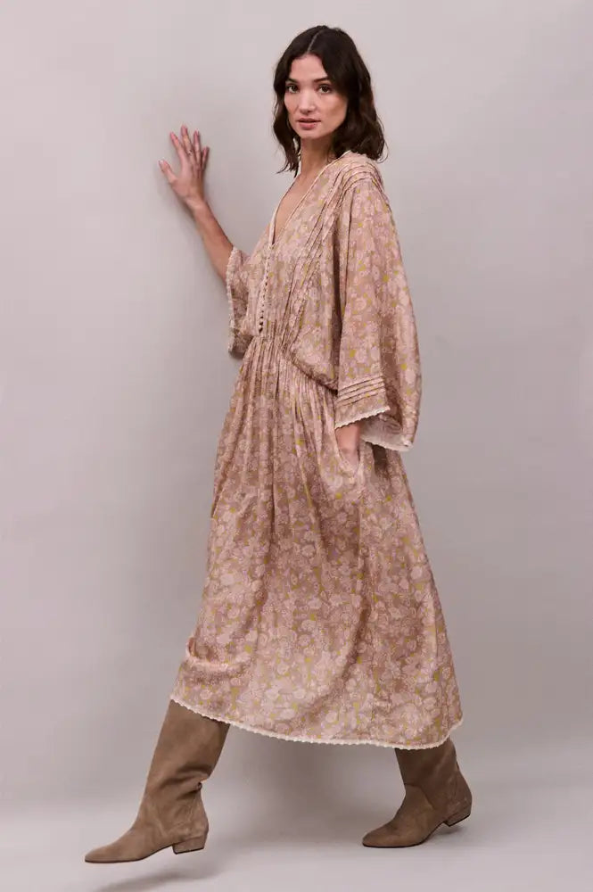 Faune Paloma Vintage Daisy Print Dress - The Mercantile London
