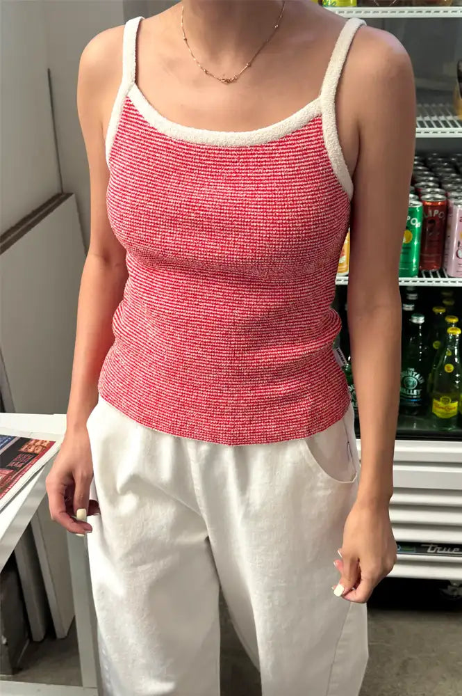 Le Bon Shoppe Lily Red Stripe Sweater Cami - The Mercantile London