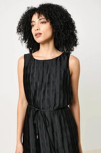 Louche Lumina Black Pleated Dress
