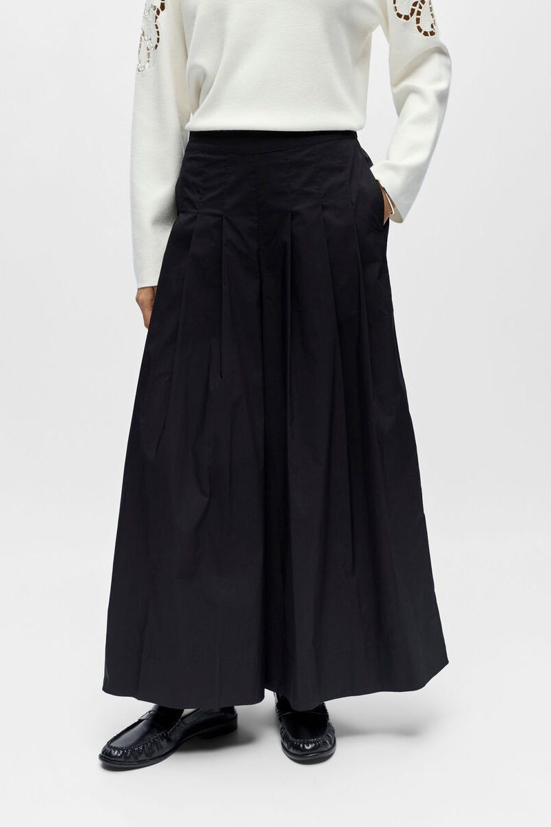Object Polly Black Box Pleat Culottes