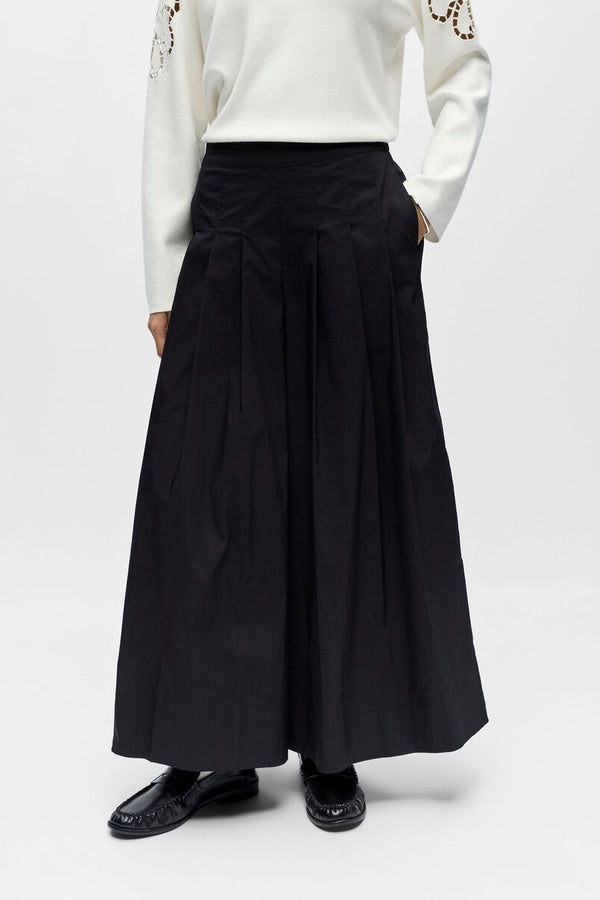 Object Polly Black Box Pleat Culottes