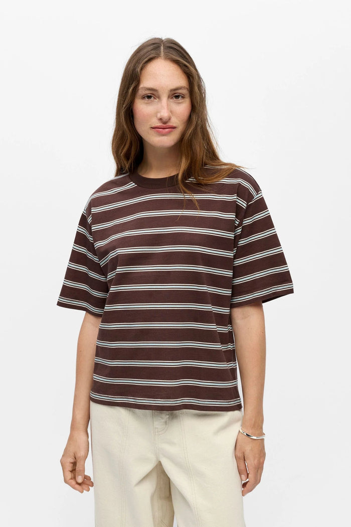 Object Gima Seal Brown Loose Fit T-Shirt