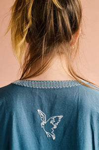 Habiba Vanessa Blue Moon Embroidered Dress