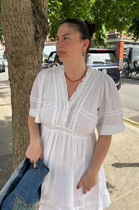 ICHI Voilana White Dress