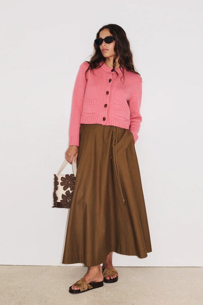 Stella Forest Octavie Brown Skirt - The Mercantile London