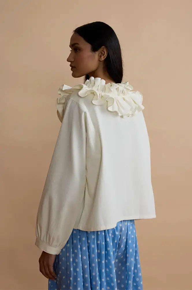 Daydress Spry Off-White Twill Jacket - The Mercantile London