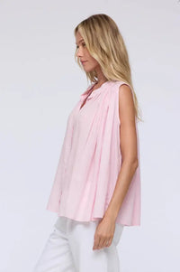 Charlie Joe Naoko Pink Sleeveless Shirt - The Mercantile London