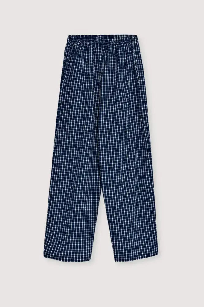 The New Society Jasmine Midnight Check Trousers - The Mercantile London