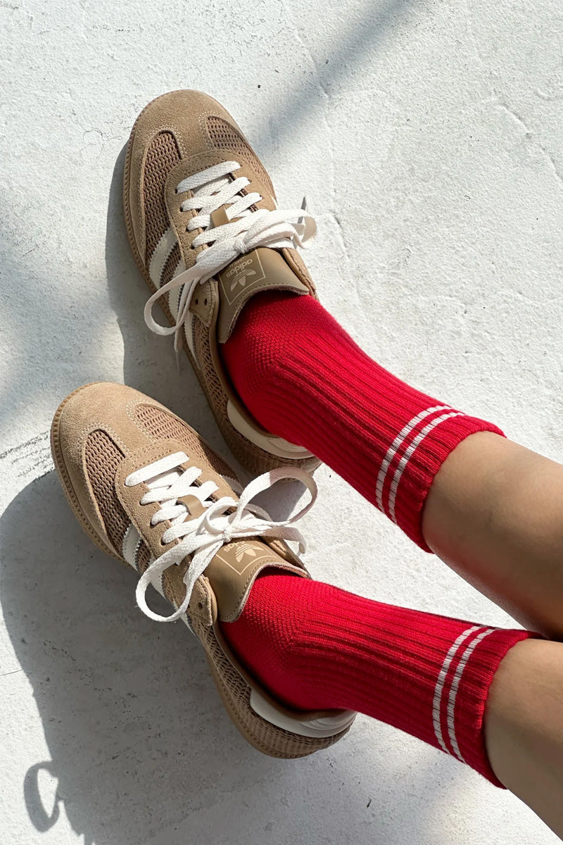Le Bon Shoppe Boyfriend Red Socks - The Mercantile London