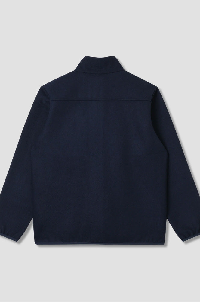 Stan Ray Heather Navy Wool Fleece Jacket - The Mercantile London