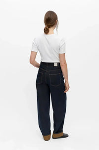 Object Isira Dark Blue Denim Cuffed Jeans