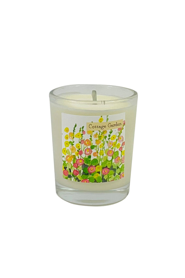 Cottage Garden Illustrated Scented Votive Candle