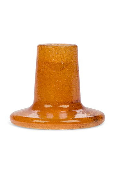 British Colour Standard Almond Shell Glass Candleholder - The Mercantile London