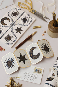 Katie Housley Celestial Concertina Card - The Mercantile London