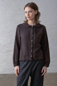 Bibico Jolene Cocoa Check Casual Shirt
