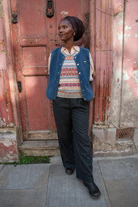 Maison Anana Sandy Grey Trousers - The Mercantile London