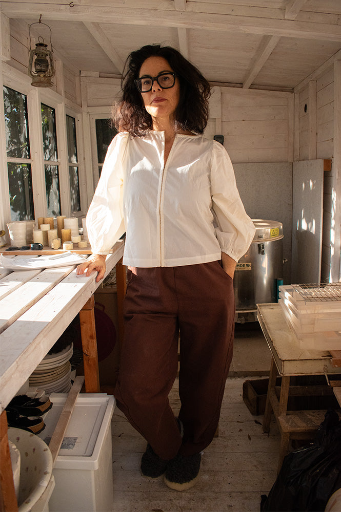 By-Bar Rae Cloud White Blouse - The Mercantile London