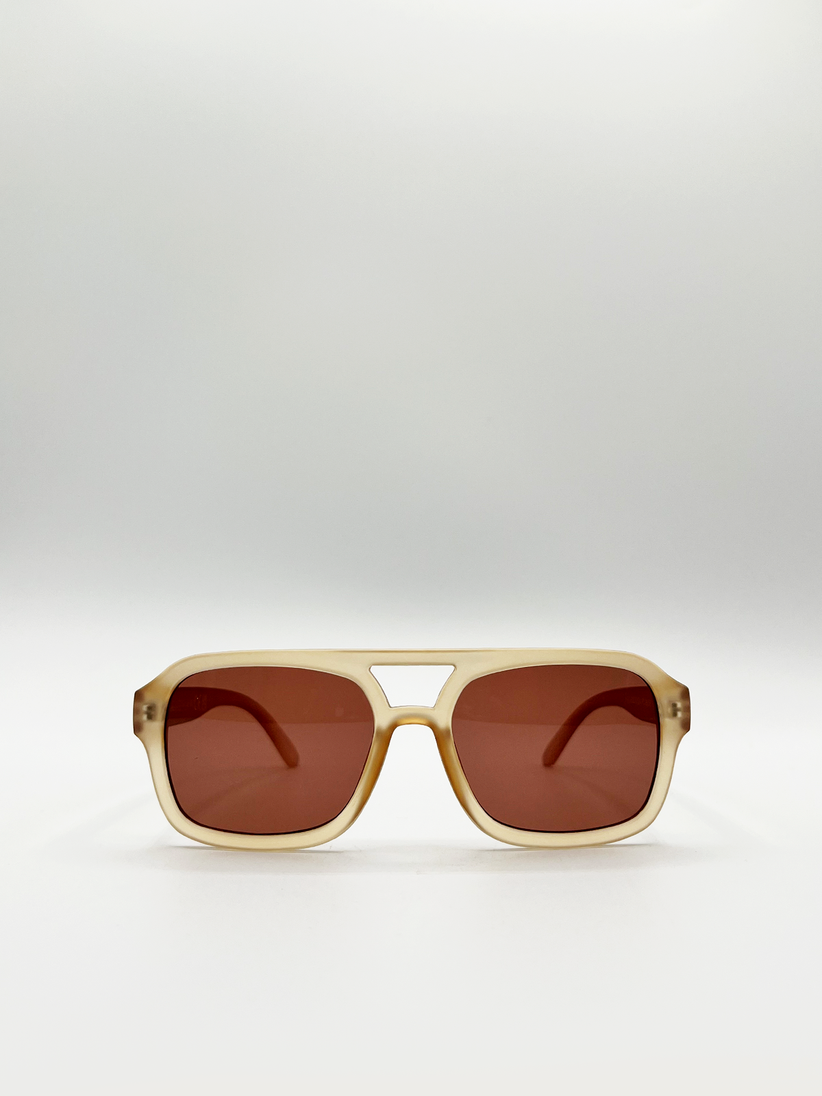 AFA Collective 70's Navigator Matte Sand Sunglasses
