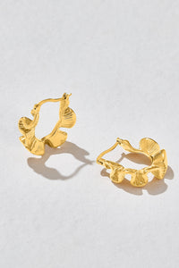 Dream Wave Gold Hoop Earrings - The Mercantile London