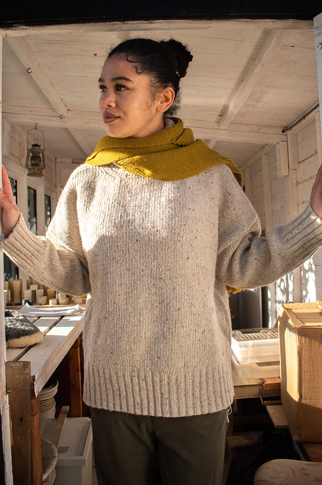 A.P Genievre Oat Turtle Neck Jumper - The Mercantile London