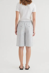 Basic Apparel Asta White Asphalt Shorts - The Mercantile London