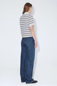 Dr Denim Jade Polo Ecru Stripe - The Mercantile London