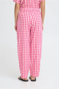 ICHI Felica Pink Berry Trousers - The Mercantile London