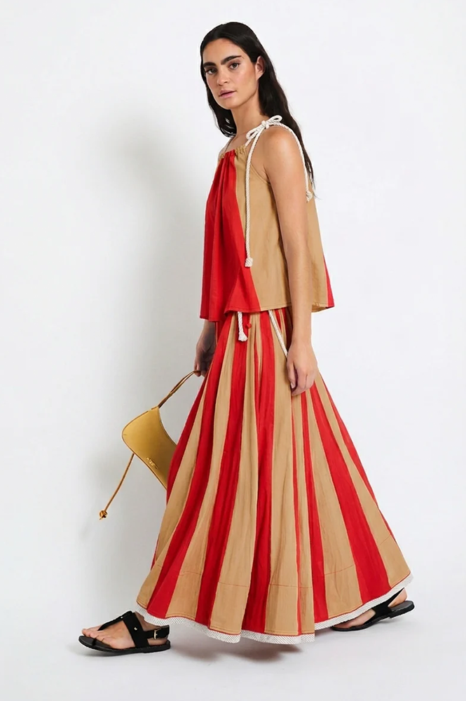 Sophie + Lucie Circus Voile Camel Skirt - The Mercantile London