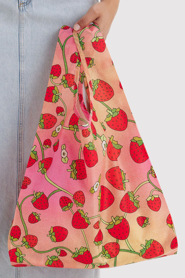 Baggu Strawberry Blossom Standard Reusable Bag - The Mercantile London