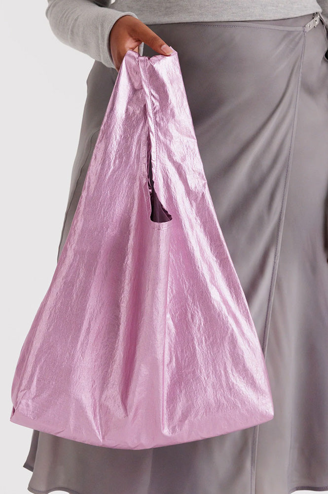 Baggu Blush Metallic Standard Reusable Bag - The Mercantile London