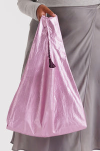 Baggu Standard Reusable Blush Metallic Bag - The Mercantile London