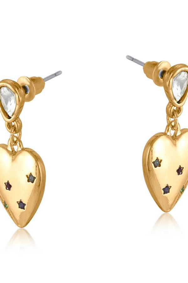AW25 B.M.L Florence Heart Drop Earrings RESIZE - The Mercantile London