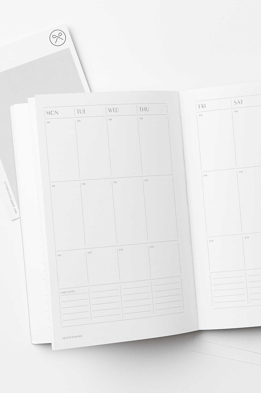 Kinshipped 365 Undated Moss Green Planner - The Mercantile London