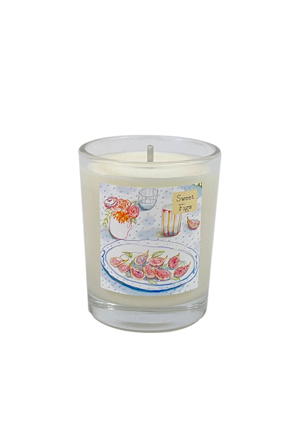 Sweet Figs Illustrated Scented Votive Candle